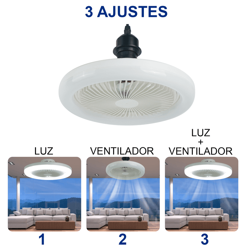 Luminária LED com Ventilador | FanMaster® - Casa Linnda