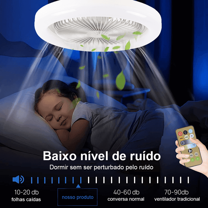 Luminária LED com Ventilador | FanMaster® - Casa Linnda